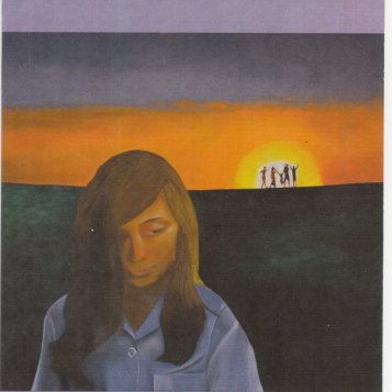 "The Invisible Girl" - front cover, oil painting by Bruce Nobbs